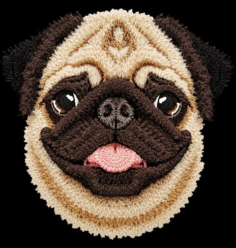 Obrázek produktu Dámské tričko Háčkovaný Mops