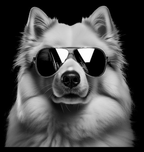 Obrázek produktu Dámské tričko Samojed s Brýlemi
