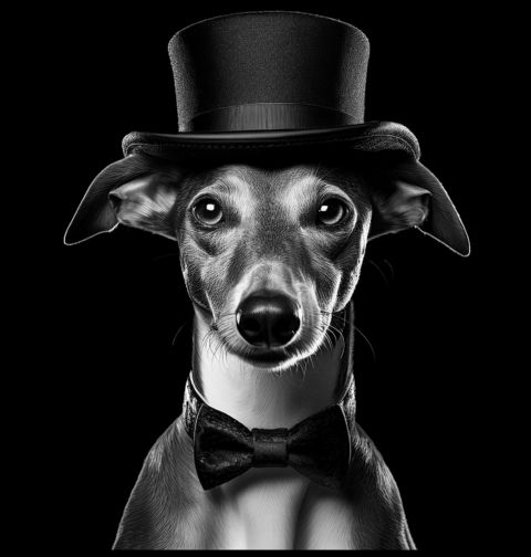 Obrázek produktu Dámské tričko Gentleman Whippet