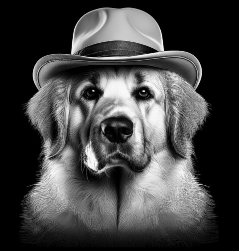 Obrázek produktu Dámské tričko Labradorský retrívr s Kloboukem