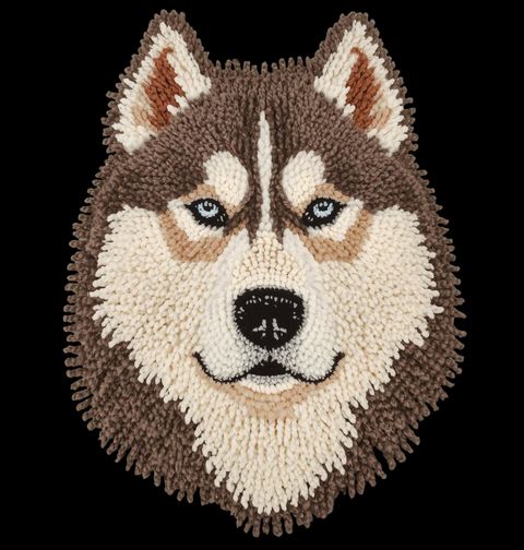 Obrázek produktu Pánské tričko Hnědý Háčkovaný Sibiřský husky
