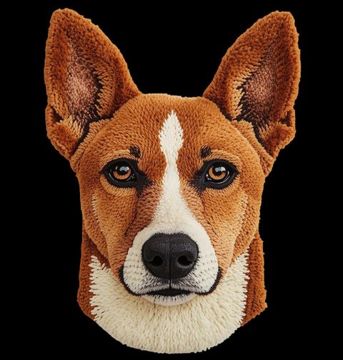 Obrázek produktu Pánské tričko Háčkovaný Basenji