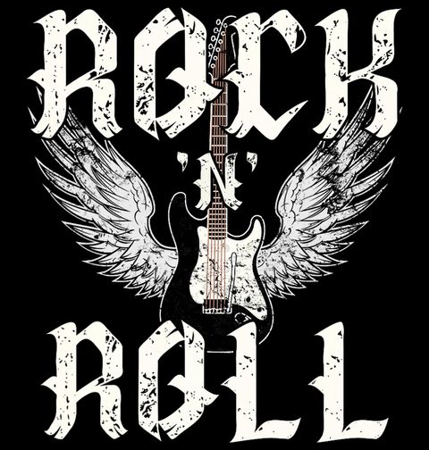 Obrázek produktu Dámské tričko Elektrická Kytara Rock ’n’ Roll