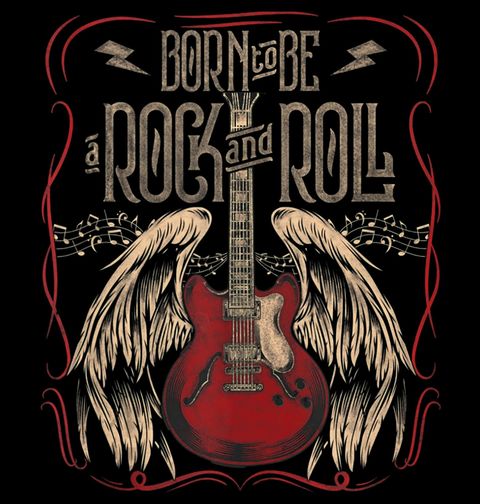 Obrázek produktu Pánská mikina Zrozen pro Rock and Roll Born to Be a Rock and Roll