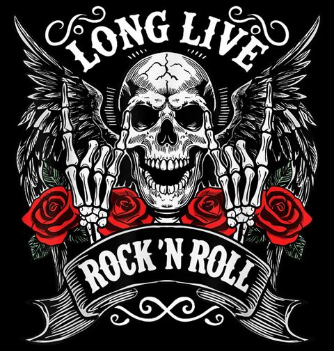 Obrázek produktu Pánské tričko Ať žije Rock and Roll Long Live Rock ’n’ Roll