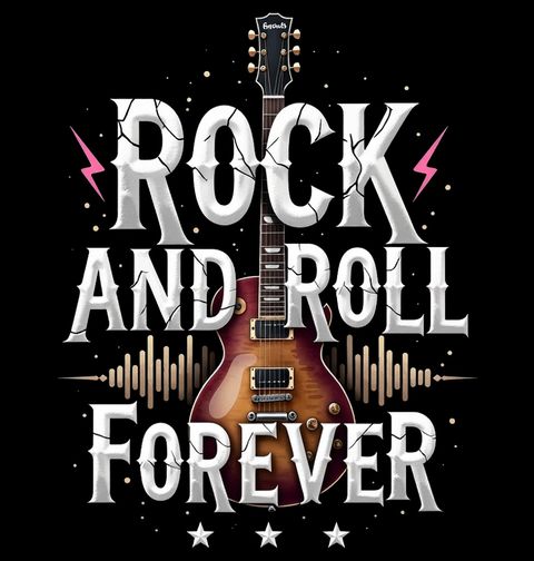 Obrázek produktu Dětské tričko Rock and roll navždy Rock and Roll Forever