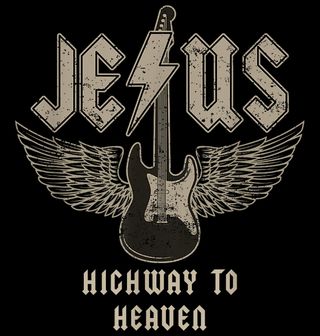 Obrázek 2 produktu Pánské tričko Rockový Ježíš ACDC Highway to Heaven