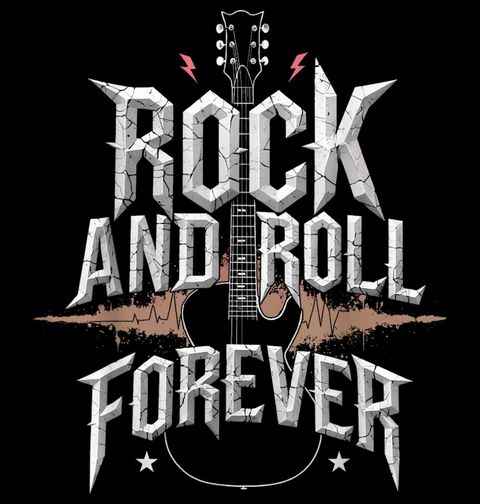 Obrázek produktu Dámské tričko Rock and Roll Forever