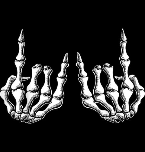 Obrázek produktu Pánská mikina Věčný Rock and Roll Rock On Skeleton