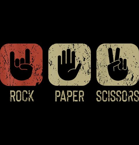 Obrázek produktu Pánská mikina Rock and Roll Paper Scissors