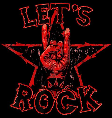 Obrázek produktu Pánské tričko Rocková Hvězda Let’s Rock