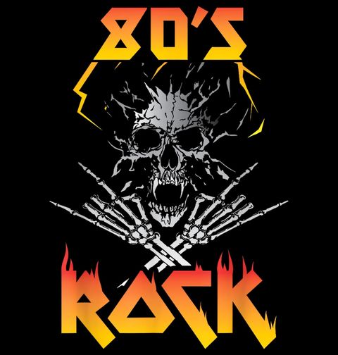 Obrázek produktu Dámské tričko Pekelný Kostlivec 80’s Rock