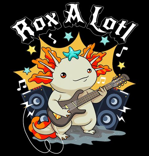 Obrázek produktu Dámské tričko Rockový Axolotl Rox A Lotl