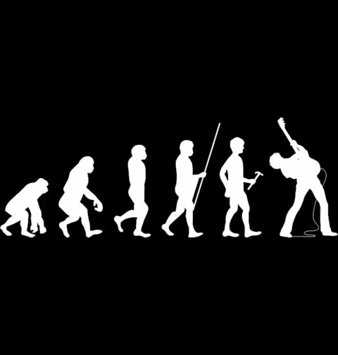 Obrázek produktu Pánské tričko Evoluce Kytaristy