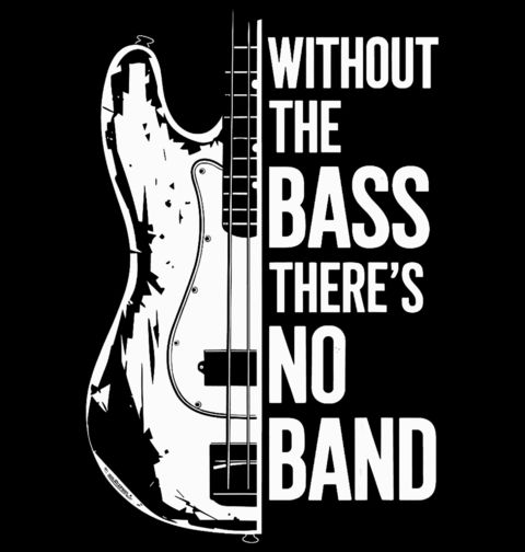 Obrázek produktu Pánské tričko Bez basy není kapela Without the bass there’s no band