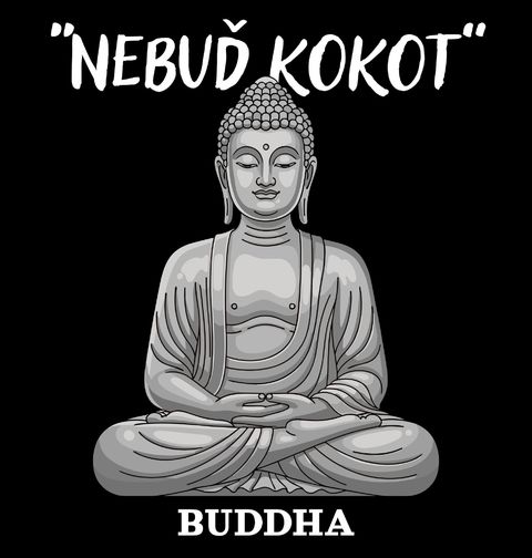 Obrázek produktu Pánská mikina Nebuď Kokot Buddha