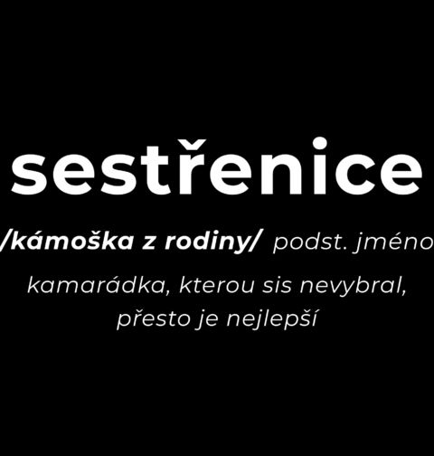 Obrázek produktu Dětské tričko Definice Sestřenice: Kámoška z rodiny