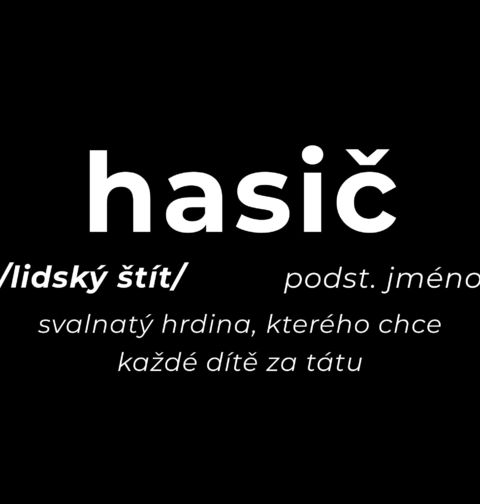 Obrázek produktu Pánská mikina Definice Hasič: Lidský štít