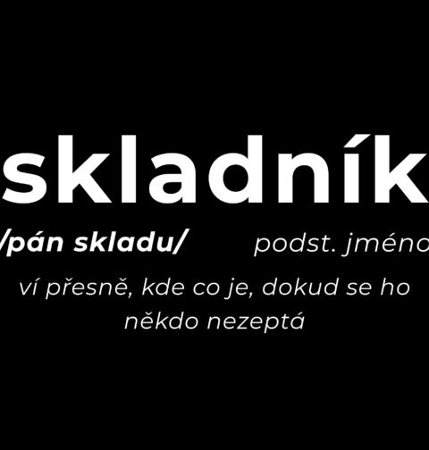 Obrázek produktu Pánské tričko Definice Skladník: Pán skladu