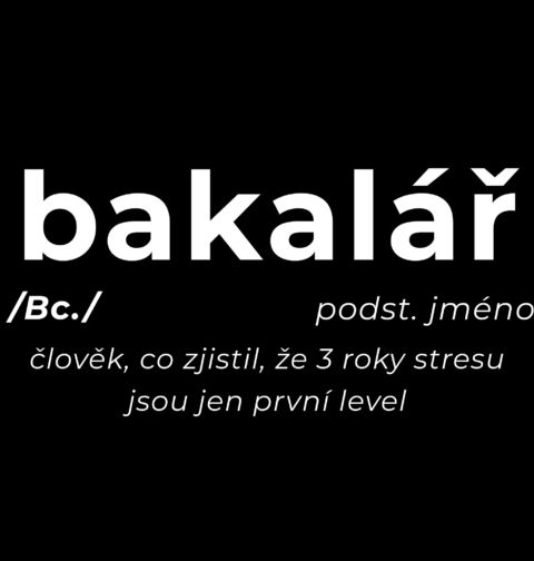 Obrázek produktu Pánské tričko Definice Bakalář: Bc.