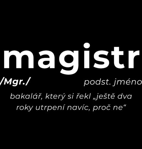 Obrázek produktu Pánské tričko Definice Magistr: Mgr.