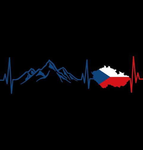 Obrázek produktu Dámské tričko Kardiogram a České Hory