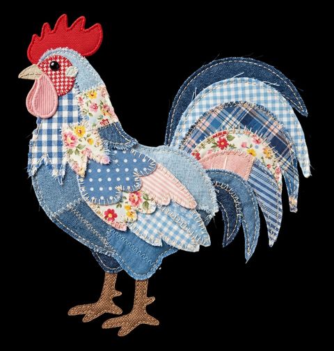Obrázek produktu Pánské tričko Zaplátovaný Kohout Folk