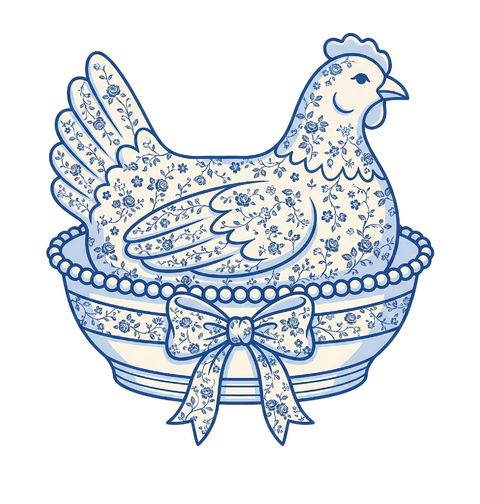 Obrázek produktu Pánské tričko Porcelánová Slepice Folk