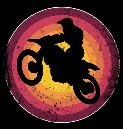 Obrázek produktu Pánské tričko Motokros Jezdec při Západu Slunce