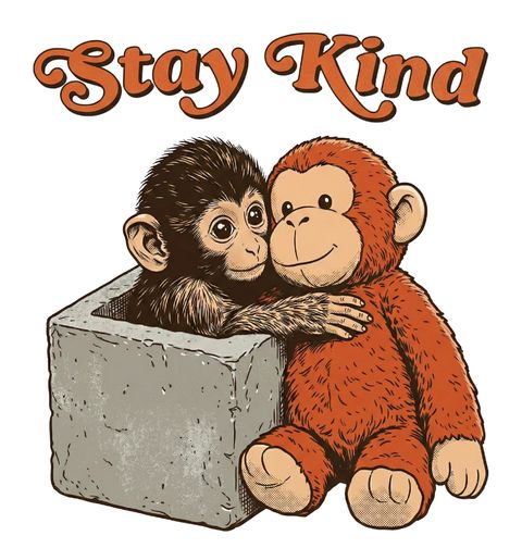 Obrázek produktu Dětské tričko Opuštěný Makak Punch Stay Kind