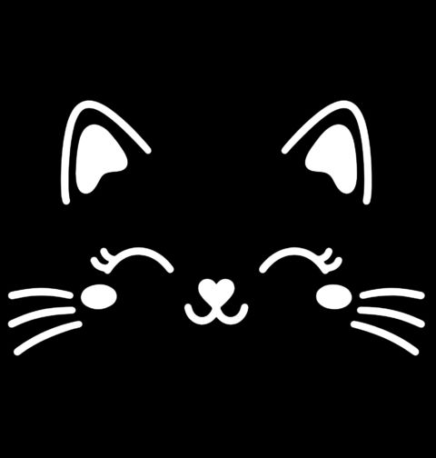 Obrázek produktu Dámské tričko Kočičí Úsměv Kawaii