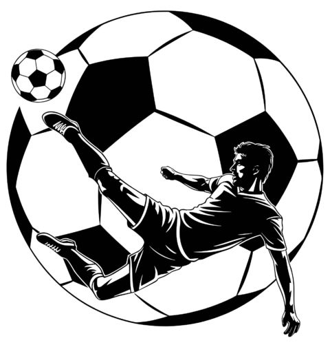 Obrázek produktu Pánské tričko Fotbalista Nůžky v Letu