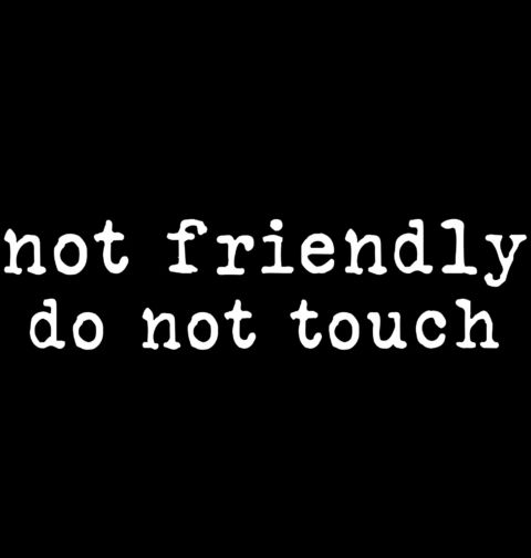 Obrázek produktu Pánské tričko Nejsem přátelský, nedotýkat se Not Friendly Do Not Touch