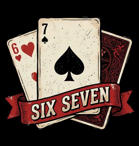 Obrázek produktu Pánské tričko Pokerové Karty Six Seven 67