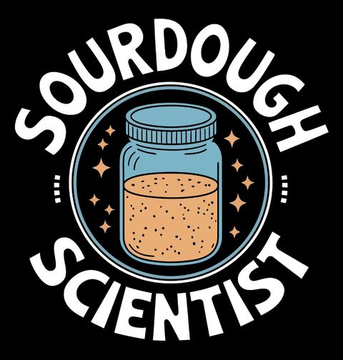 Obrázek produktu Dětské tričko Vědec Kváskového chleba Sourdough Scientist