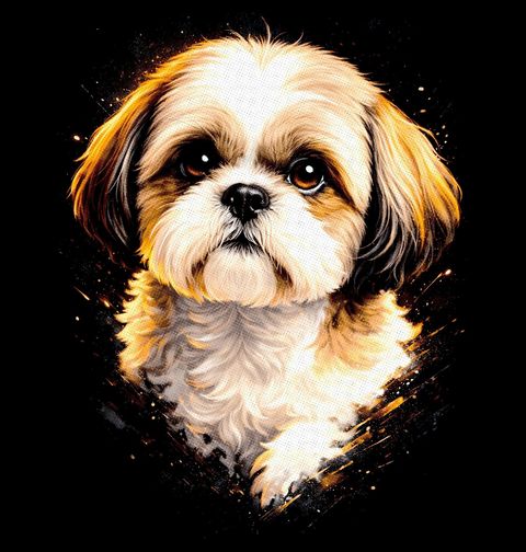 Obrázek produktu Pánské tričko Elegantní Shih-tzu