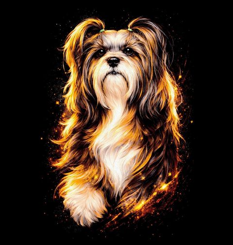 Obrázek produktu Dětské tričko Zářivý Shih-tzu