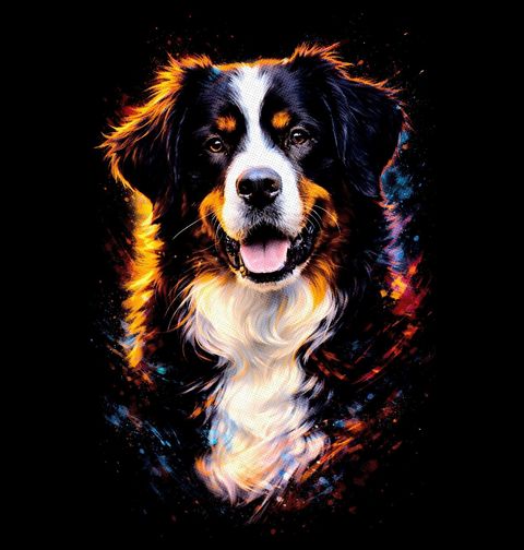 Obrázek produktu Dámské tričko Bernský salašnický pes Bernese Mountain Dog