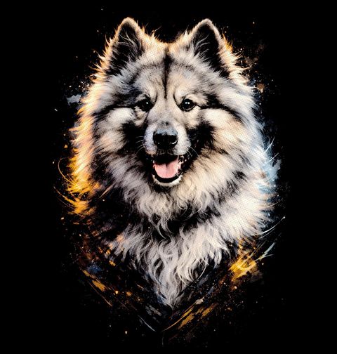 Obrázek produktu Dámské tričko Vlčí špic Keeshond