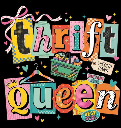 Obrázek produktu Dětské tričko Královna Second Handů Thrift  Queen