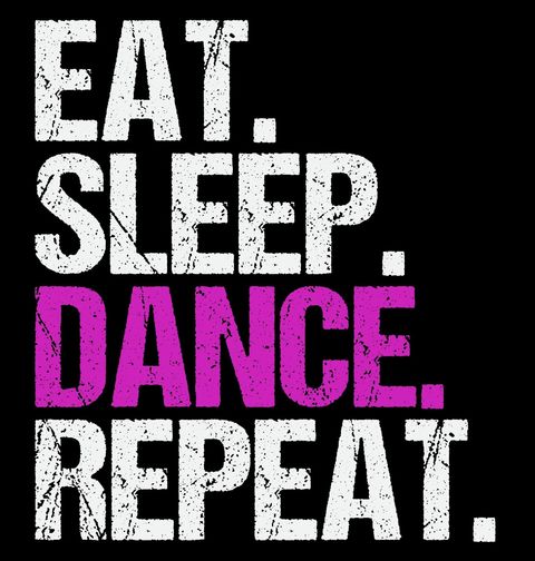 Obrázek produktu Dámské tričko Jez Spi Tancuj Opakuj Eat Sleep Dance Repeat