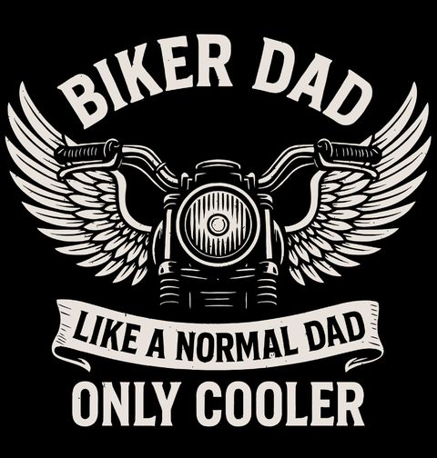 Obrázek produktu Pánské tričko Táta Motorkář Biker Dad
