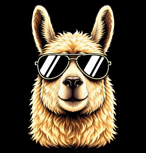 Obrázek produktu Pánské tričko Cool Lama v Brýlích