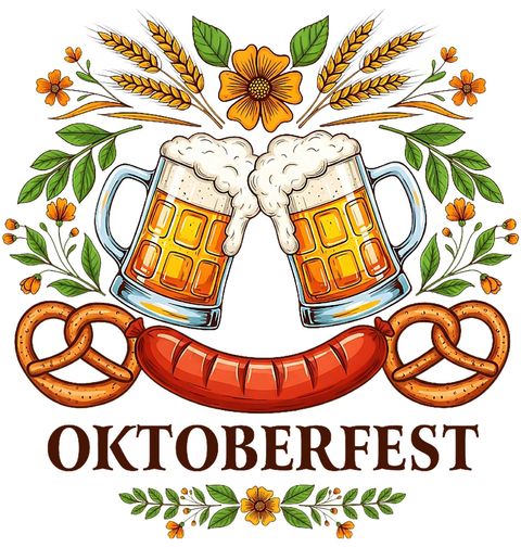 Obrázek produktu Dámské tričko Oktoberfest Pivo a Klobása