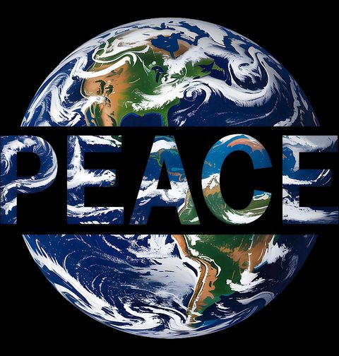 Obrázek produktu Dámské tričko Planeta Míru Peace