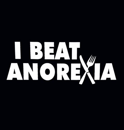 Obrázek produktu Pánské tričko I Beat Anorexia Zvítězil jsem nad Anorexií 