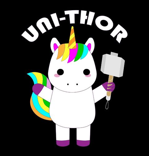 Obrázek produktu Pánské tričko Uni-thor Jednorožec