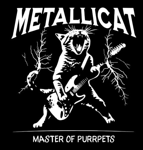 Obrázek produktu Dětské tričko Metalová Kočka Metallicat