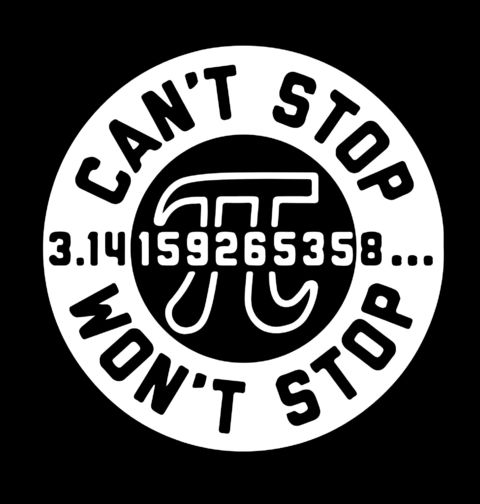 Obrázek produktu Dámské tričko Nekonečné Pí Can’t stop