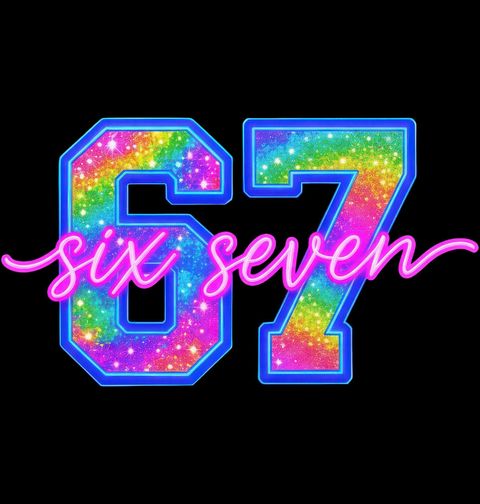 Obrázek produktu Dětské tričko Neonové Six Seven 67